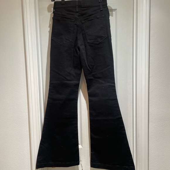 NWT Abercrombie & Fitch The Flare Ultra High Rise black jeans size 26 2 - Picture 7 of 11